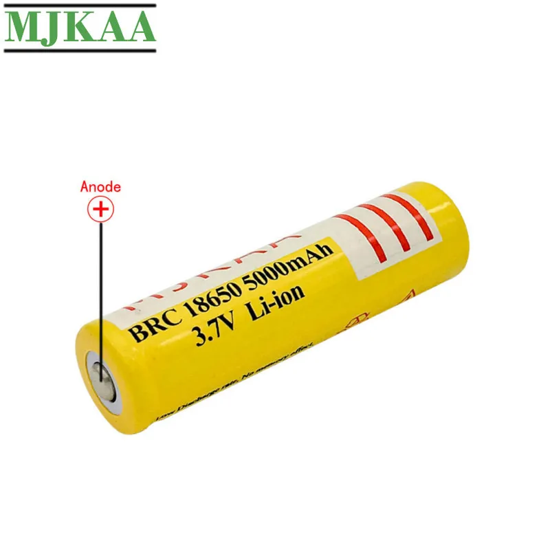 MJKAA 2VNT BRC18650 5000mAh), 3,7 V Ličio Įkraunama Baterija Brand New Li-ion Baterijos Žibintuvėlis