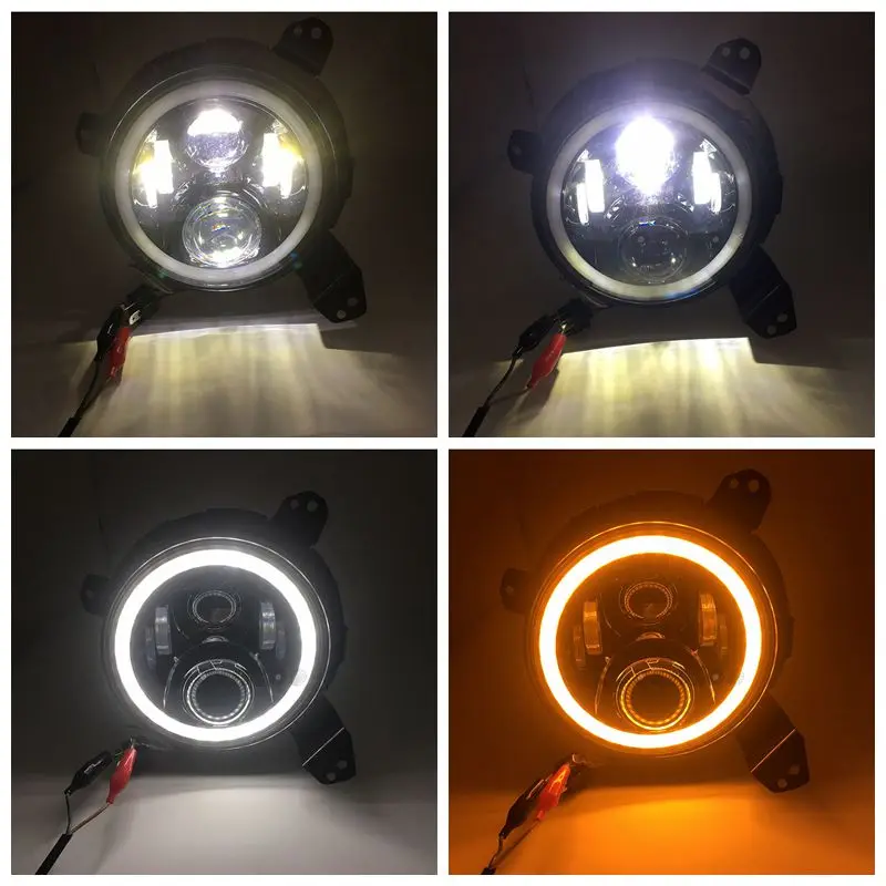 9 Colių LED Žibintai Projekcija Žibintų Rinkinys, skirtas 