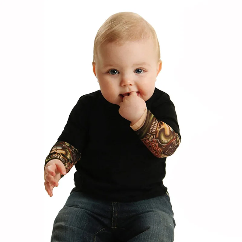 Naujagimio berniukai jumpsuit Vaikai Bebes drabužių Tatuiruotė Alpinizmas drabužius 2018 Nauja Tatuiruotė rankovėmis Kūdikiui Romper