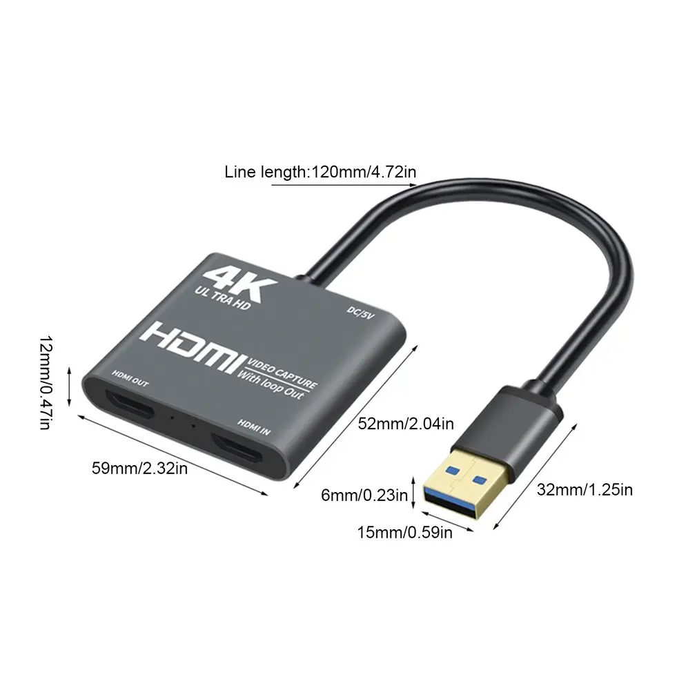 1080P 4K HDMI suderinamus suderinamus Vaizdo įrašymo Kortelė, USB 3.0 Filmavimo stalo Žaidimas Įrašyti Live Transliacijos Transliacijos