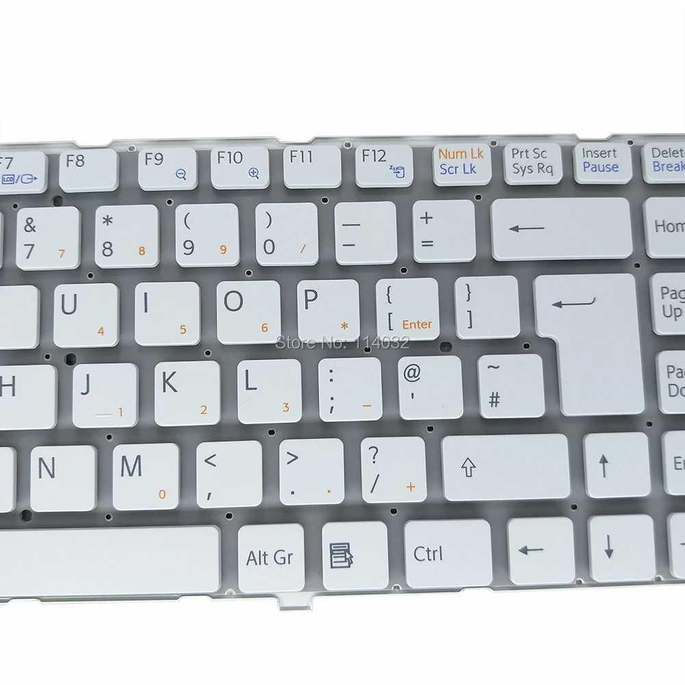 Nešiojamas Pakeisti klaviatūras Sony VAIO VGNNW VGN NW UK GB Britų TR Turkija balta klaviatūra Parduoti 53010DJ19 203 148738011
