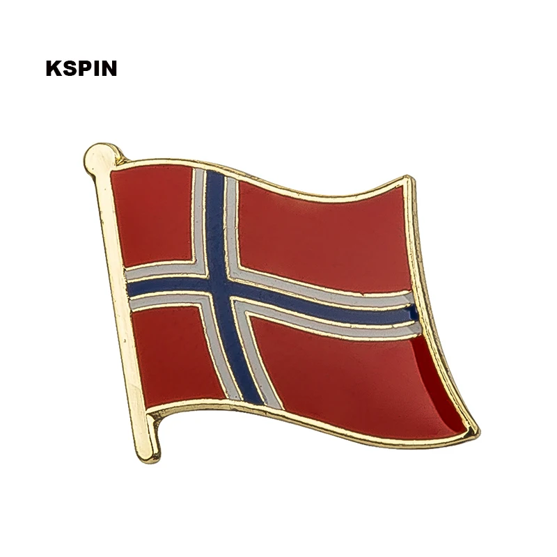 Norvegijos vėliava pin atlapas pin ženklelis 10vnt daug Sagė Piktogramos KS-0144