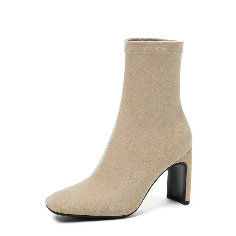 2020 naujas kieto paprasto spalvos dirbtiniais suede moteriški batai auliukiniai ruožas slim batų mados ponios siurbliai adatos (stiletai) batai, batai, dydis 46