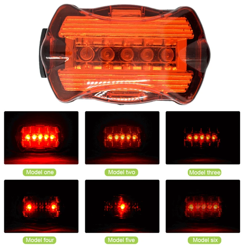 Dviračio Šviesos Nustatyti 5 LED Dviračio Žibintai + užpakalinis žibintas MTB Kelių Dviračių Priekiniai Galiniai Žibintai Vandeniui Lauke, Dviračių sportas Flash Lempa