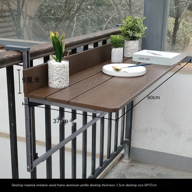 Nemokamas pristatymas modernus balkono turėklų kabo lentelė kūrybos kabinti kompiuterio stalo namų baro kėlimo sulankstomas stalas