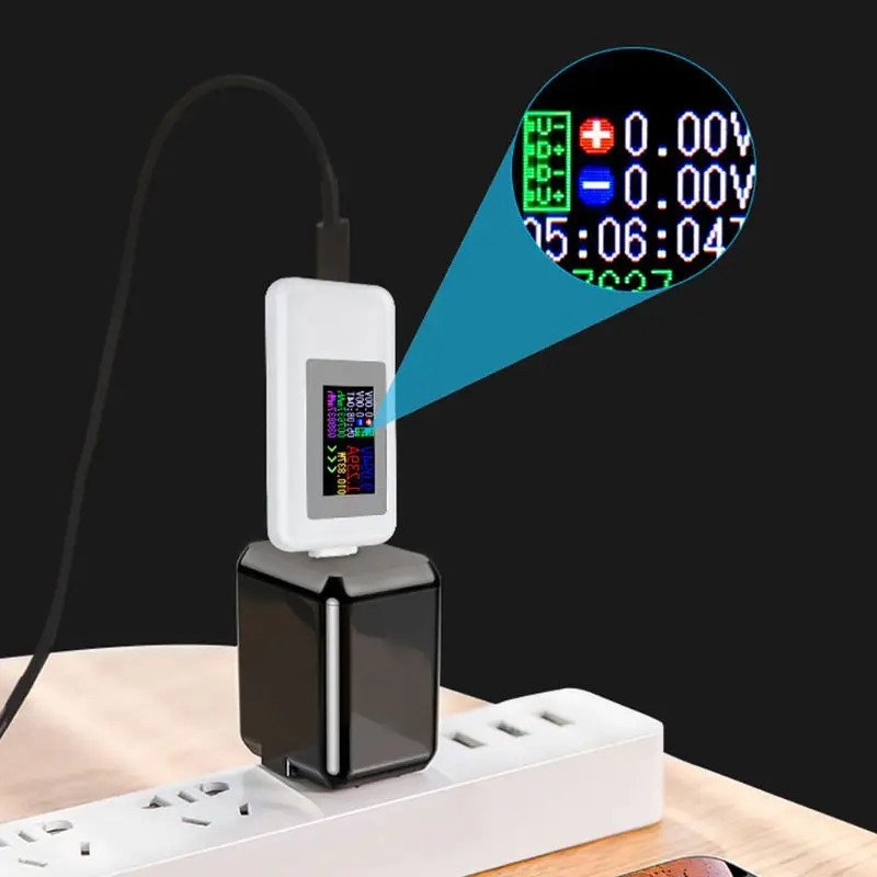 KWS-1902C Tipas-C Spalvotas Ekranas USB Testeris Srovė Stebėti Energijos Skaitiklis
