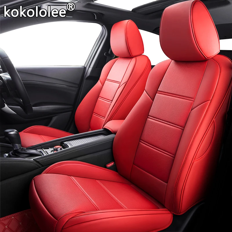 Kokololee Užsakymą Oda automobilių sėdynės padengti nustatyti Toyota Corolla 