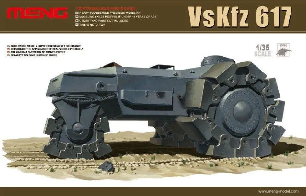 Meng Modelis 1/35 SS-001 VsKfz 617 Minenraumer NAUJAS