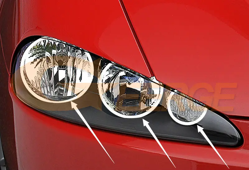 Už Alfa Romeo 147 2005 2006 2007 2008 2009 2010 Ultra ryškūs SMD LED Angel Eyes halo žiedų rinkinys Dienos Šviesą Automobilių stilius