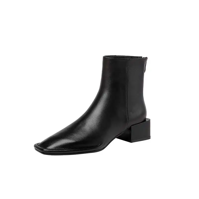 Krazing puodą rekomenduojame natūralios odos streetwear aukštos kokybės dydis-40 kvadratinių kojų med kulniukai korėjos mados mergaičių batai L0f1