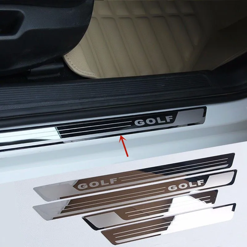 Volkswagen Golf 7 2010-2018 M. Aukštos kokybės nerūdijančio plieno, automobilių ribą guard anti-scratch apsauga, automobilių reikmenys