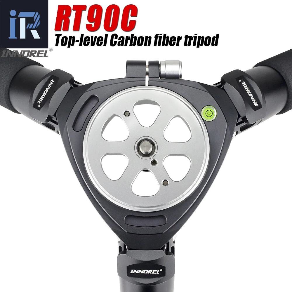 RT90C(LT404C) Aukščiausio Lygio Anglies Pluošto Trikojis profesinės Žygiai Sunkiųjų Kameros Stovas 40mm Vamzdis 40kg Apkrovos Adapteris 75mm