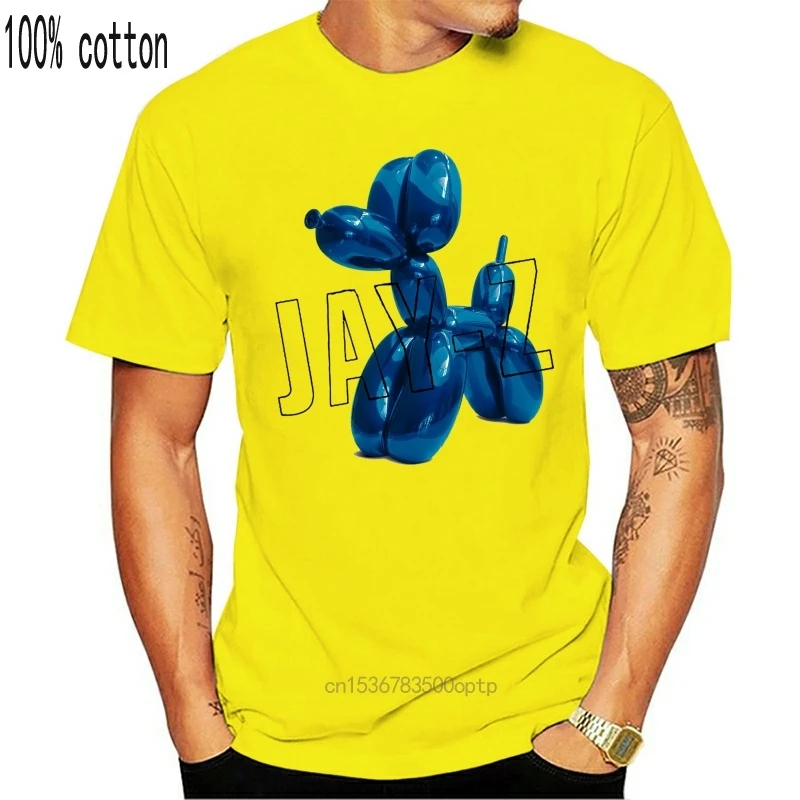 Vyrų Marškinėliai Jay-Z Ir Jeff Koons ' s Balionas Šuo Moterys t-shirt