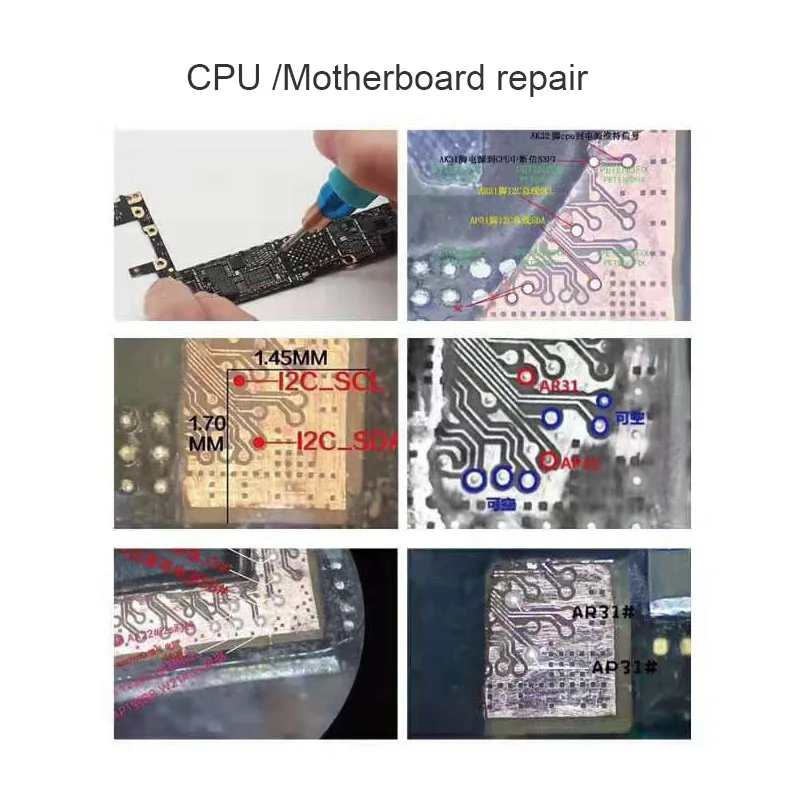 Nešiojamų IC Chip Šlifavimo Pen Mobiliojo Telefono CPU NAND Flash Šlifavimo Pašalinti Priemonė Telefono Plokštės Remontas