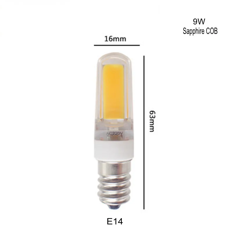 10VNT/LED G4, G9 E14 Lemputės šviesos srautą galima reguliuoti 9W 220V110V Lampadas COB LED Šviesos Lempos Bombillas Luz Šiltas Cool White Pakeisti 60 W Halogeninės Lempos