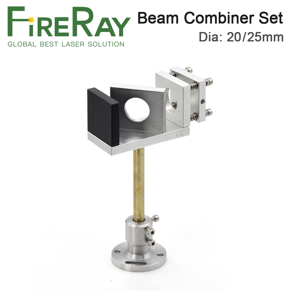 Fireray Pluošto Combiner Nustatyti 20 25mm Lazerio Spindulį Combiner + Mount + Lazerinis Žymeklis CO2 Lazerinis Graviravimas Pjovimo Staklės
