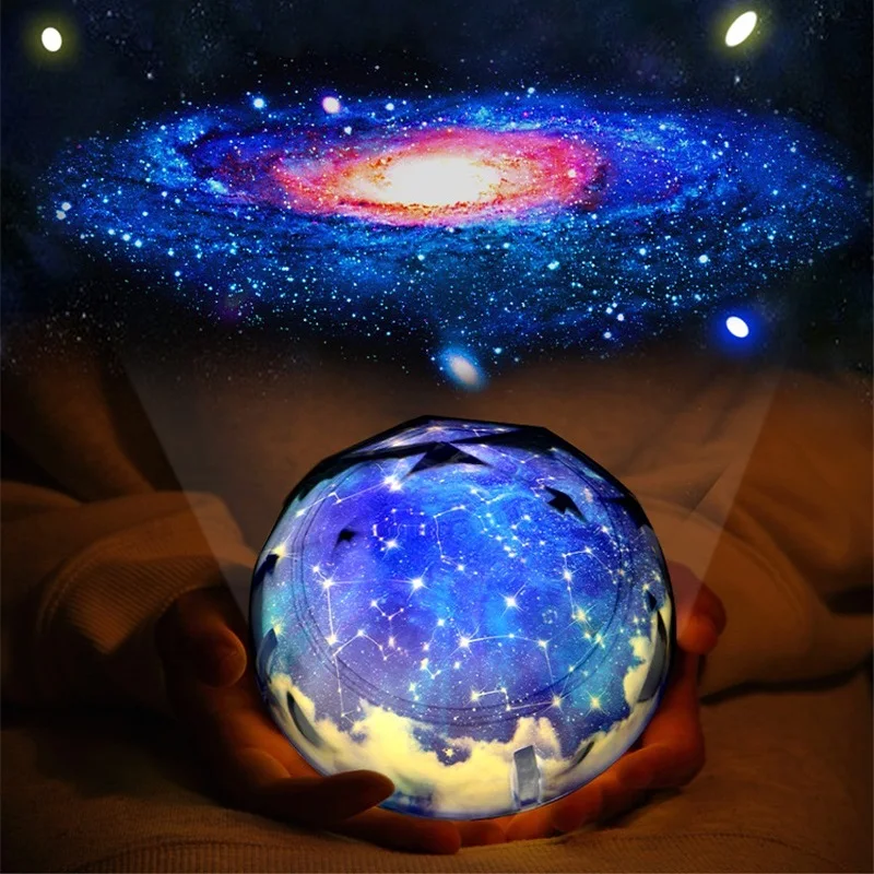 Naktį Šviesos Pasukimo Planetos Magija Projektorius Žemė Visatoje, LED Lempos, Spalvinga Pasukimo Naktį lempa Vaikas, Kūdikis, Kalėdų Dovana