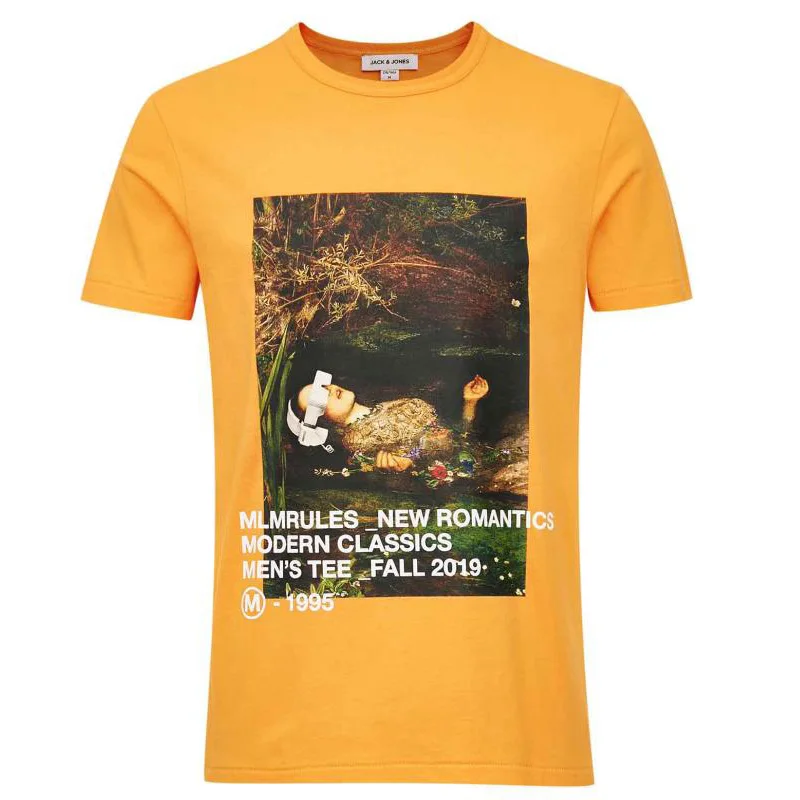 JackJones Vyrų Medvilnės trumparankoviai Spausdinimo Modelis T-shirt |219301542