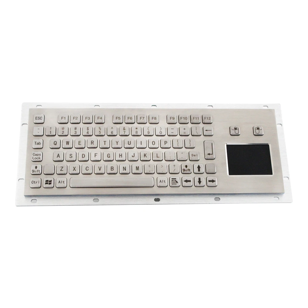 Kioskas touchpad mini usb klaviatūra touch pad pramonės klaviatūros laidinė klaviatūra su medicinos klaviatūra metalo manipuliatorius 81keys