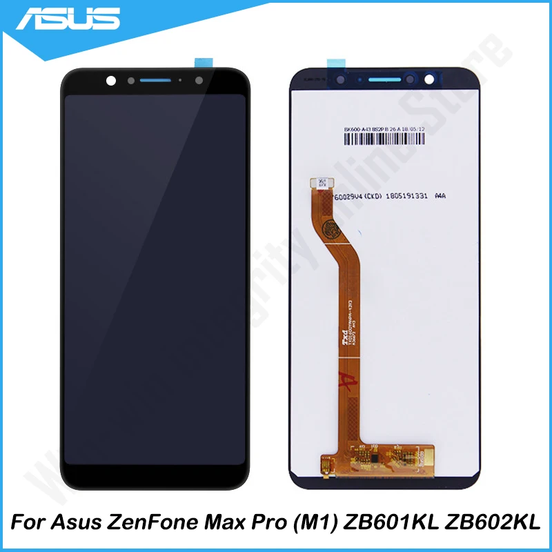 Nėra Negyvų Pikselių LCD Ekranas ASUS ZenFone Max Pro (M1) ZB601KL ZB602KL X00TD X00TDB Touch panel Ekrano skaitmeninis keitiklis Asamblėjos+Rėmelį