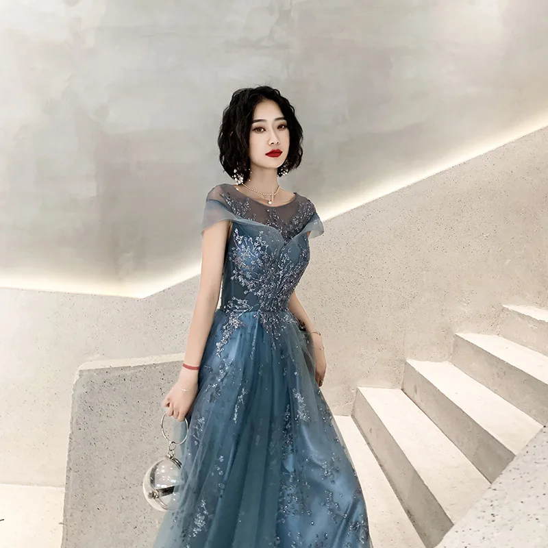 Elegantiškas Blizgančiais Ilgą Vakarinę Suknelę Cheongsam Atgal Tvarstis Prom Fomail Suknelė Vestidos De Noche
