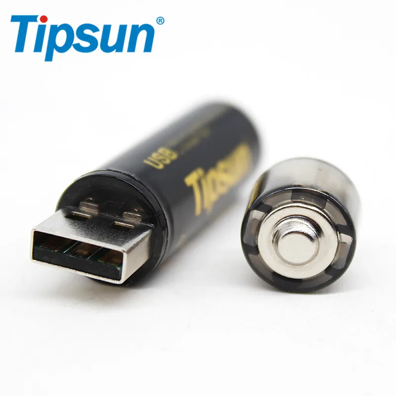 Tipsun AA 1500mWh 1,5 V USB Ličio Baterijos Įkrovimo įkrauta iš anksto x4pcs