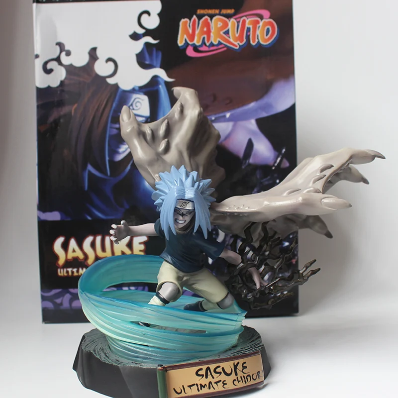 Anime Sasuke PVC figūrėlių, Naruto Shippuden Uchiha Sasuke Amaterasu Modelis Žaislas Statulėlės