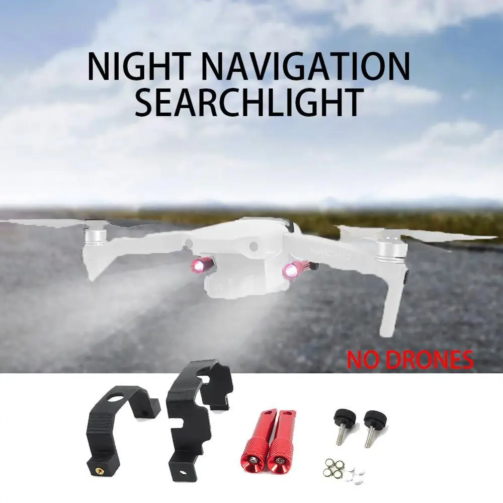 Už Mavic MINI drone LED žibintai Naktį Skrydžio Prožektorius CRRE-Q5 drone Už dji mavic mini Žibintuvėlis Priedai H2F3