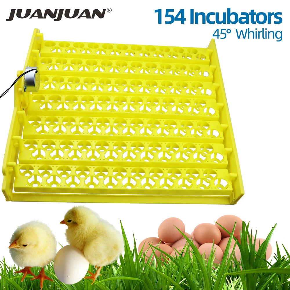 Automatinis Kiaušinių Inkubatorius Talpa 56/154 Antis Vištienos Plastikinių Kiaušinių Dėklas Inkubatorius Padėklai Kiaušinius su Auto Pasukti Variklis 30% nuolaida