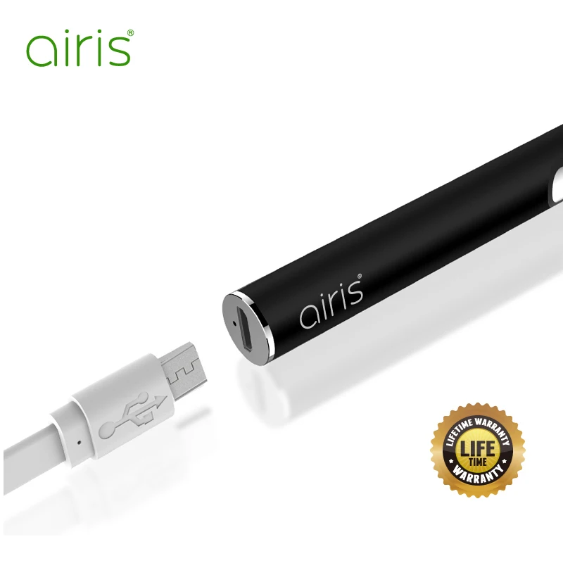 AIRISTECH airis Vertex 2.0 Vape Rašikliu Baterija 510 Siūlų Kasetė Suderinama Įtampos Valdymo Universalus USB Įkrovimą, E-Cigarete