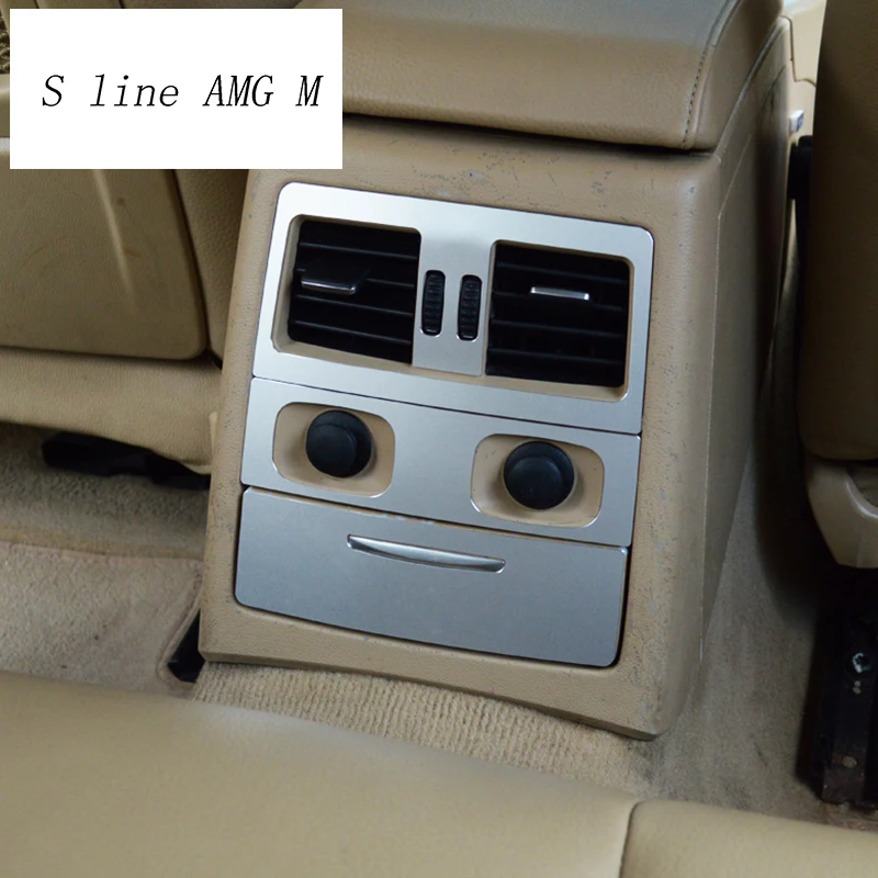 Automobilio stilius BMW e90 Galinės oro kondicionavimo angos dekoratyvinis rėmelis oro angos apdaila lipdukas Apima Interjero auto Priedai