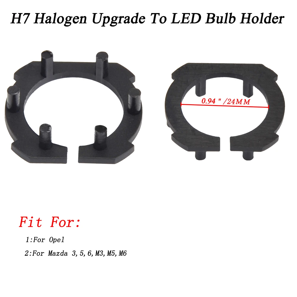 H7 LED Žibintų Lemputės Adapteris Bazės Laikiklis Laikiklis Mazda 3/5/6 M3/M5/M6