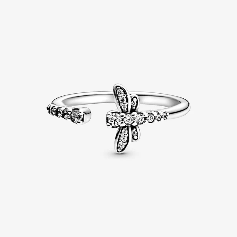 Karšto Pardavimo Autentiški sidabro spalvos Žiedas Putojantis Daisy Gėlių Karūna Žiedai 925 Sidabro Žiedas Papuošalų