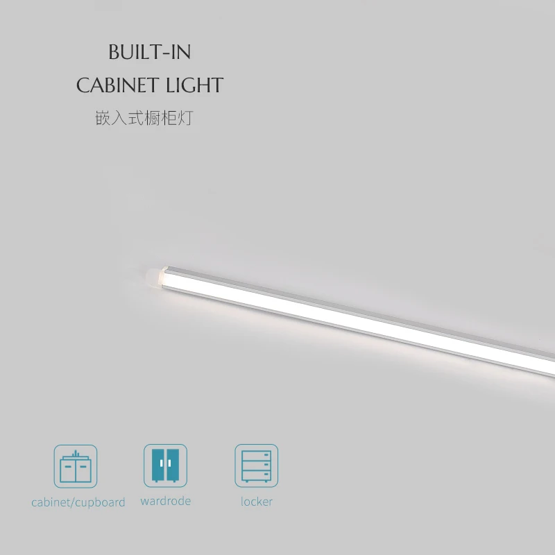 SCON 0,5 M Dekoratyviniai Aliuminio Profilio Paviršiaus Sumontuoti Nišoje LED Šviesos Juostelės Rungtynių Linijinis Baras Žibintai
