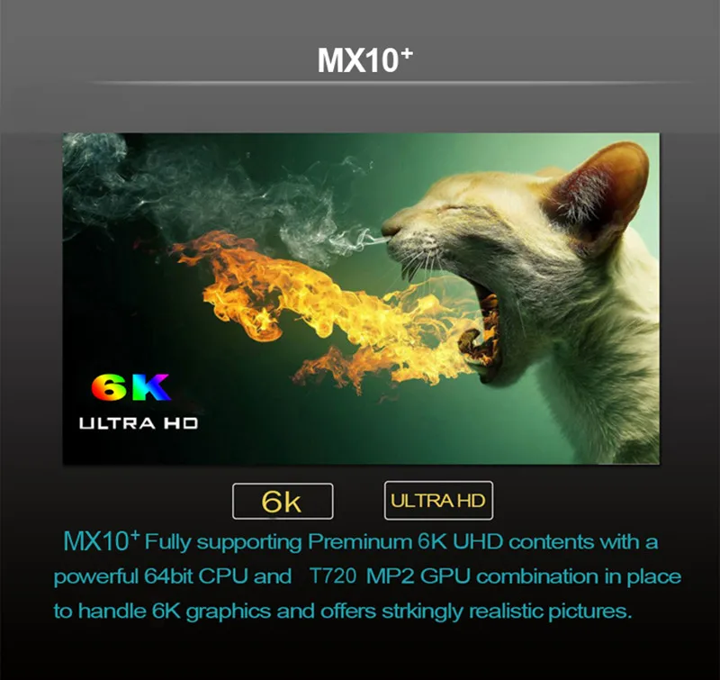 6K Smart TV BOX MX10 PLUS 4GB 64GB Android 9.0 Allwinner H6 Quad Core BT4.0 2.4 G/5G Dual WIFI 3D 6K HDR Media Player 