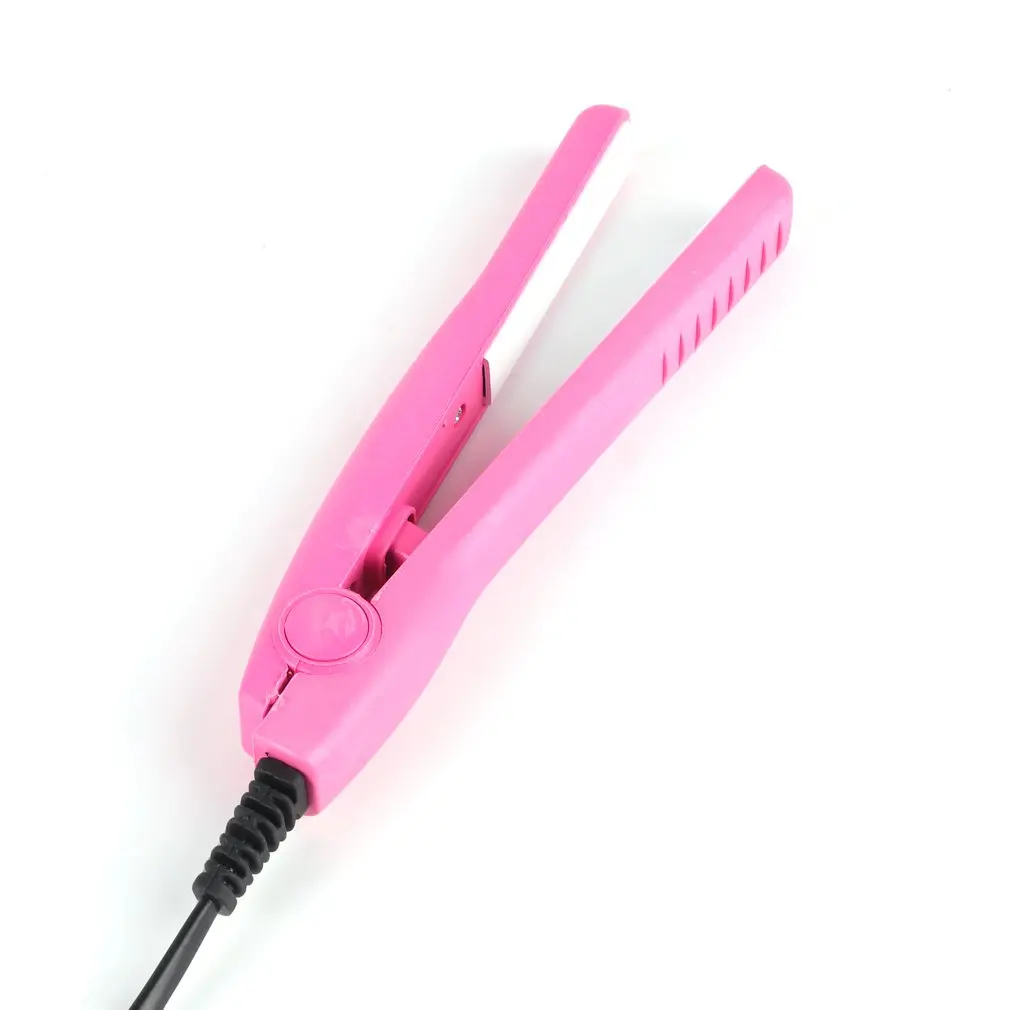 Profesionalus Mini plaukų ištiesinimo priemonės Geležies Rožinės spalvos Keramikos Elektroninių Plaukus Tiesinimo stilius įrankiai Naudoti Namuose didysis išpardavimas