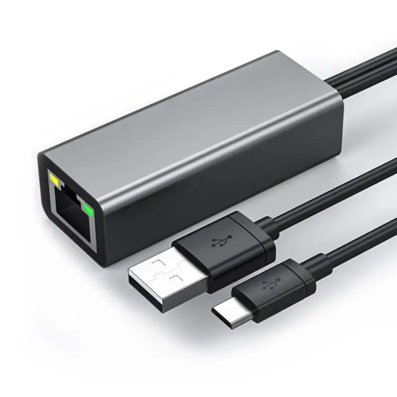 TV Stick Micro USB2.0 RJ45 10/100 Mbps USB Ethernet Adapter Naujų Ugnies TV/ 
