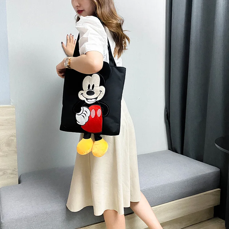 Disney nauja krepšiai ponios pečių maišą drobės Mickey ponios krepšys, pirkinių krepšys visas rungtynes, moterų krepšys