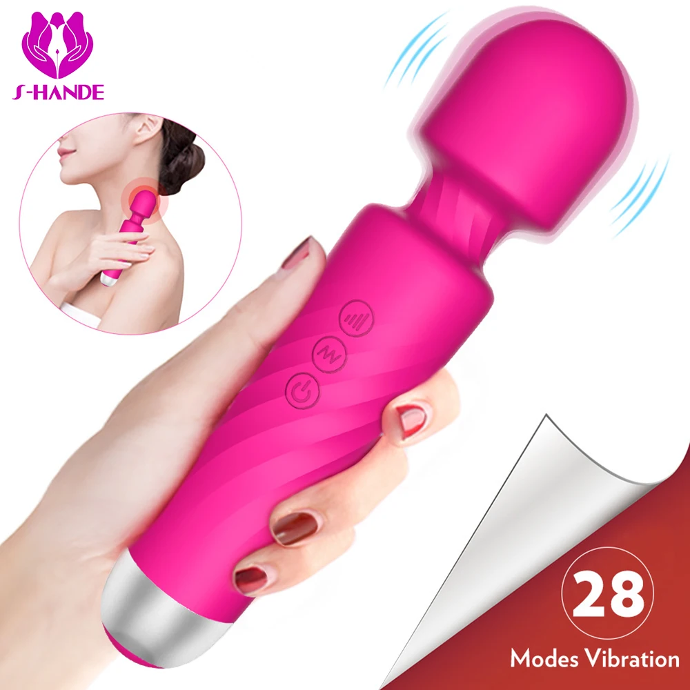 AV Vibratorius, dildo, vibratoriai Vaginos masturbator klitorio stimuliatorius suaugusieji G Spot vibruojantis penis Sekso žaislai moterims, vyrai, poros