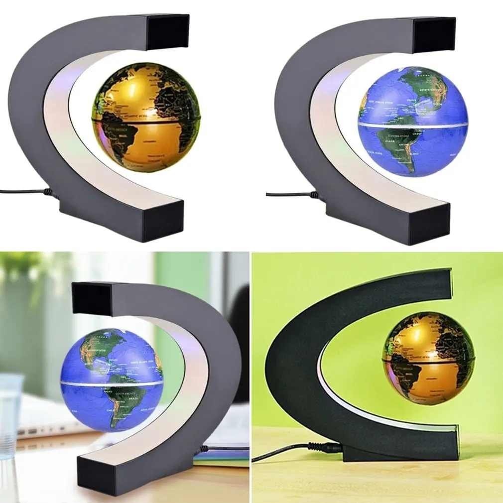 LED Pasaulio Žemėlapyje Magnetic Levitation Plūduriuojantis Pasaulyje Namų Elektroninių Antigravity Lempos Naujovė Kamuolys Šviesos Gimtadienio Apdaila