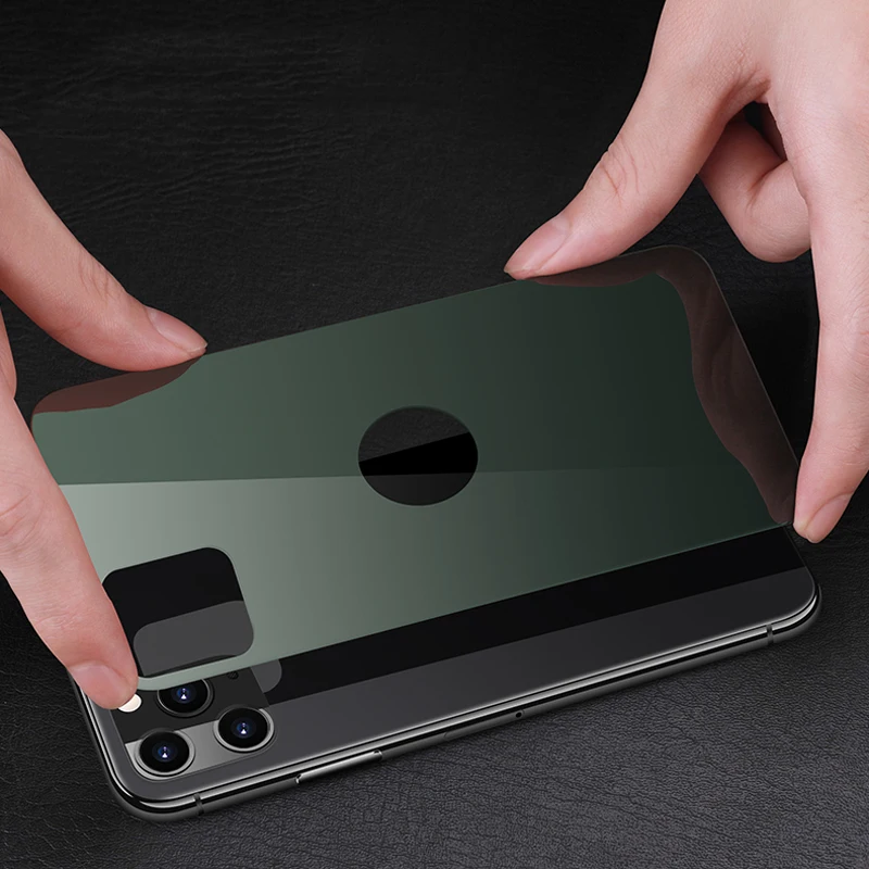 Telefono dėklas Skirtas iPhone 11 Pro Prabanga Sunku Plonas Atgal Grūdinto Stiklo ir Aliuminio Metalo Bumper Case Cover For Apple iPhone 11 Pro Max