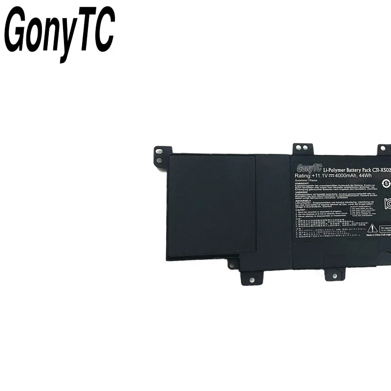 GONYTC Originalus Naujas C31-X502 Baterija ASUS VivoBook X502 X502c X502ca S500C S500CA PU500C PU500CA 11.1 V 44WH