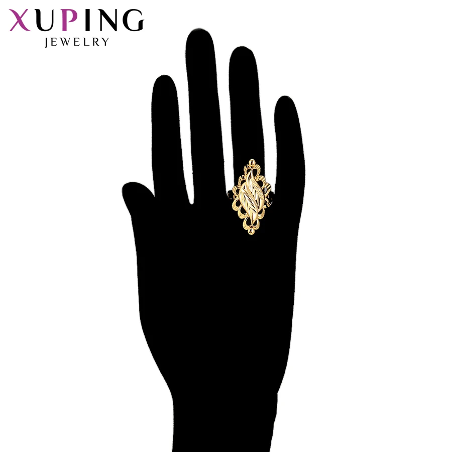 Xuping Mados Elegantiškas Gryno Aukso Spalva, Padengtą Žiedas su Vario Papuošalai Moterims Šalis Naujųjų Metų Dovanos 15941