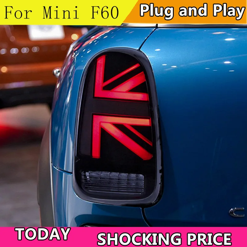 Automobilio Stilius BMW MINI mini užpakalinis žibintas Tautietis F60 LED uodegos šviesos tolimosios šviesos, stabdžių posūkio signalo Lempų Surinkimas