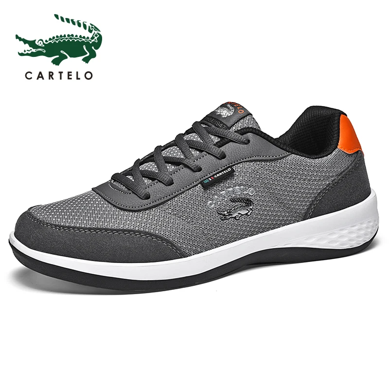 CARTELO Sporto ir laisvalaikio vyriški batai korėjos mados tendencija akių orui lengvi, patogūs bėgimo bateliai vyrai
