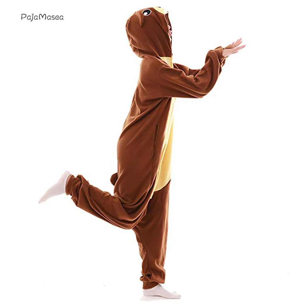 Didelis XXL Brown Bear Kigurumi Moterų Pižama Gyvūnų Onsie Kostiumas Animacinių filmų Vyrų Onesies Suaugusiems Cosplay Pyjama Vienas Gabalas Pijamas