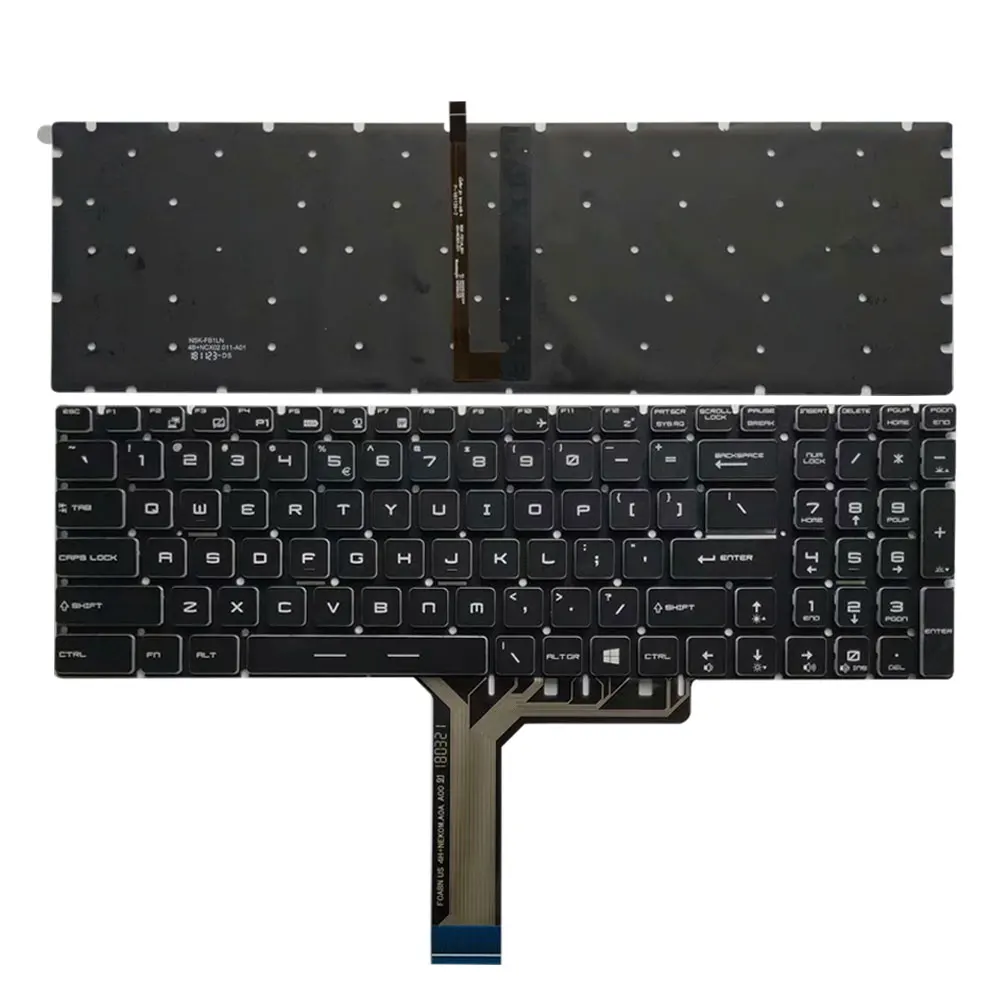 NAUJAS JAV nešiojamojo kompiuterio klaviatūra MSI MS-1781 MS-1782 MS-1783 MS-1785 US klaviatūra