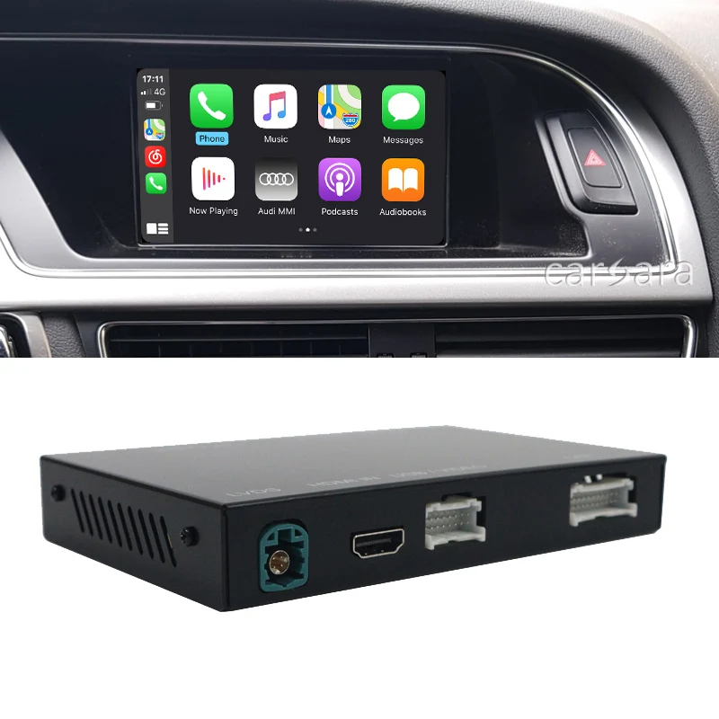 Automobilių apple žaisti 2010-2016 S4 / S5 B8 MMI 3G Bevielio ryšio iphone carplay apps 