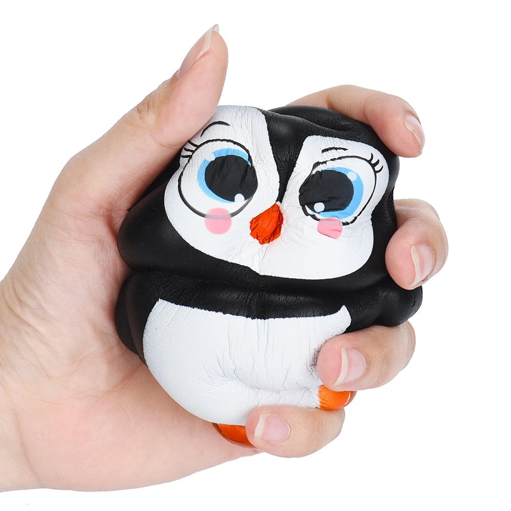 Juokingi Pingvinai Squishies Naujovė Kamštukas Žaislai Plonas Įtempių Anti-stresas Dovana
