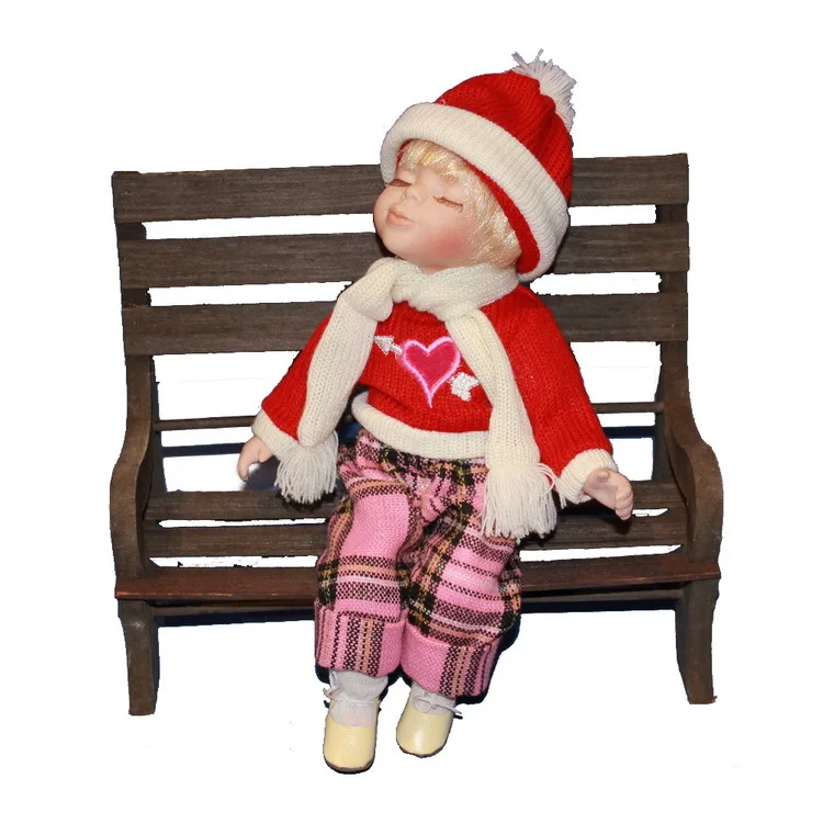 35cm Meilės lėlė Europos kaimo Lauko Kaime keraminės lėlės stiliaus namų puošybai Kalėdų dovanos